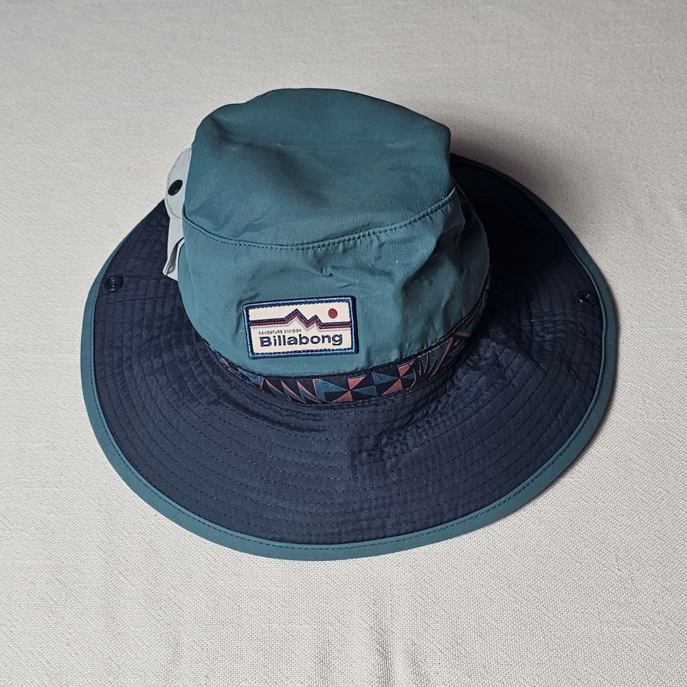 Billabong Adventure Division Boonie Hat Teal Navy Blue Sun Bucket Hat Adjustable